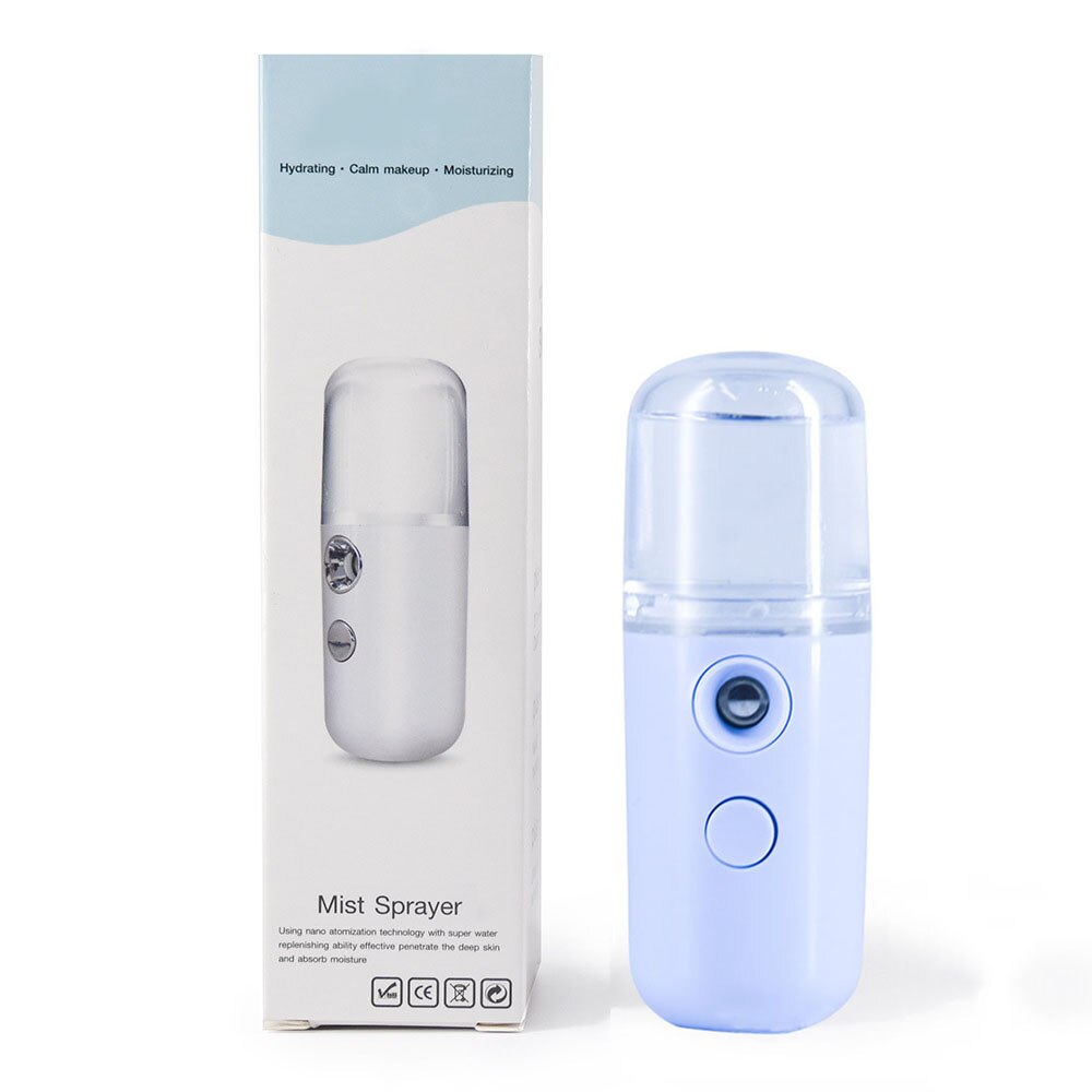 30ML Mini Nano Facial Sprayer Alcohol USB Nebulizer Face Steamer Humidifier Hydrating Anti-aging Women Beauty Skin Care Tools