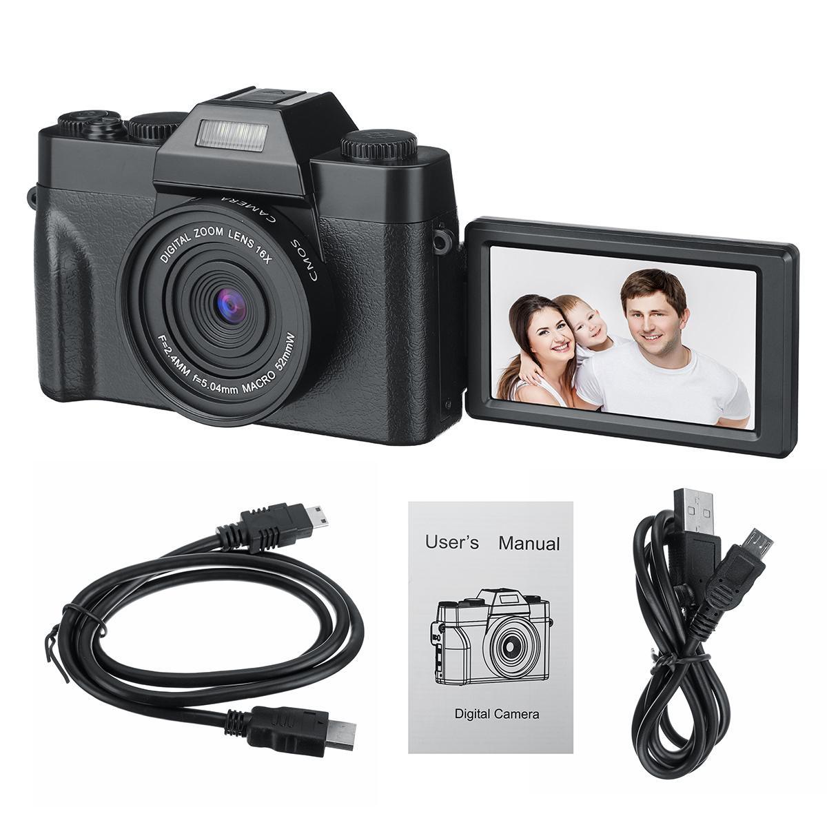4K KOMERY Vlog Youtuber Camcorder 3000W 16X Super Definition Digital Night Vision Camera RC Outdoor Travel Wedding Home