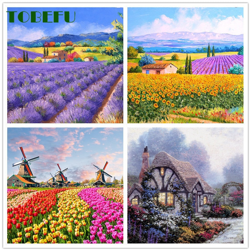 TOBEFU 500 Pieces Jigsaw Puzzle Assembling Picture Landscape Decompression Puzzles Toy for Adult Children Kids Educational Gift