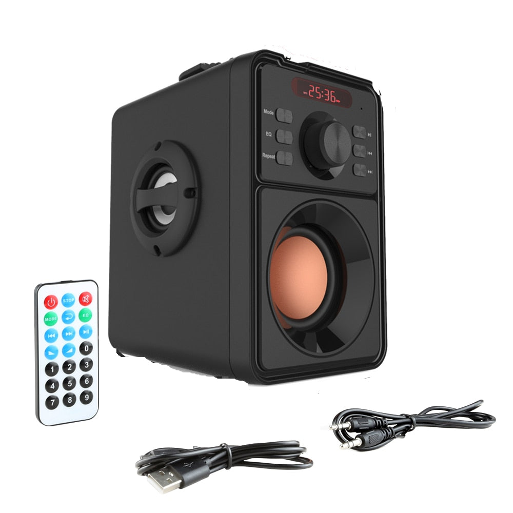 Big Bluetooth Speaker Portable Column High Power Subwoofer Music Center System Support AUX TF FM Radio Bluetooth Column Boom Box