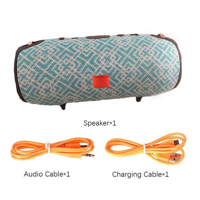 High Power 40W Bluetooth Speaker Waterproof Portable Column Super Bass Stereo For Comuter PC Speakers with FM Radio BT AUX TF