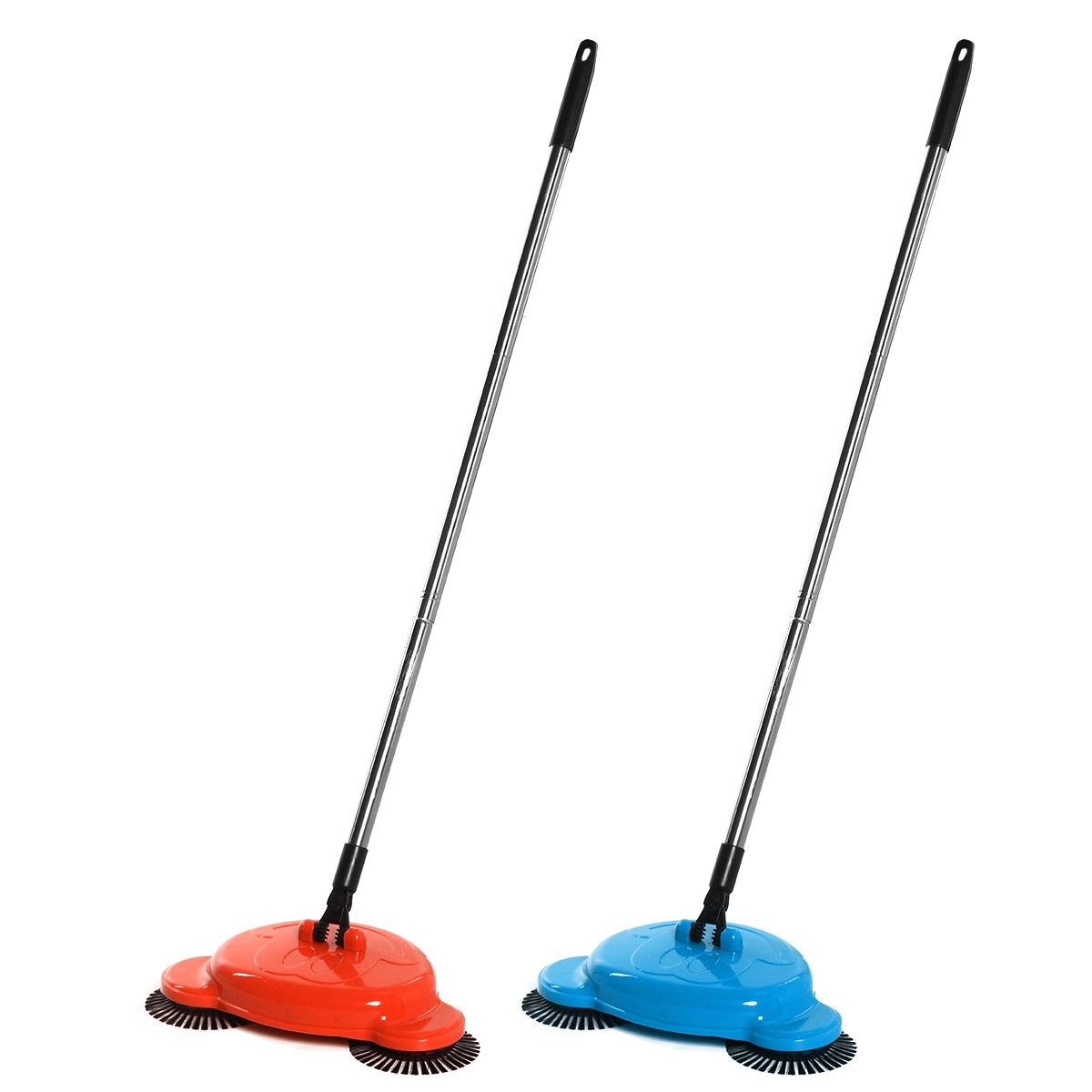 Stainless Steel Hand Sweeper Push Type Sweeping Machine Without Electricity Dry Wet Use Lazy Household Vacuum Cleaner