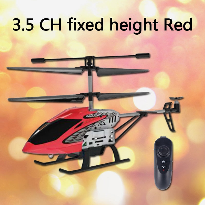 RC Helicopter 3.5 CH Radio Control Helicopter with LED Light Quadcopter Children Christmas Gifts Shatterproof Flying Toys Model