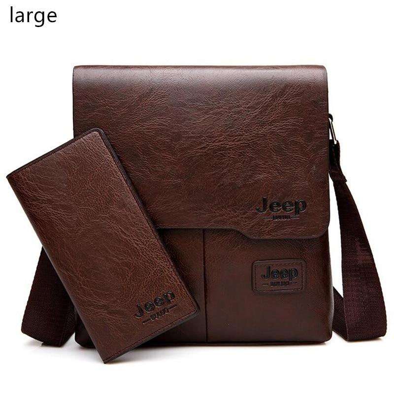 JEEPBULUO Men Tote Bags Set Famous Brand New Fashion Man Leather Messenger Bag Male Cross Body Shoulder Business Bags For Men