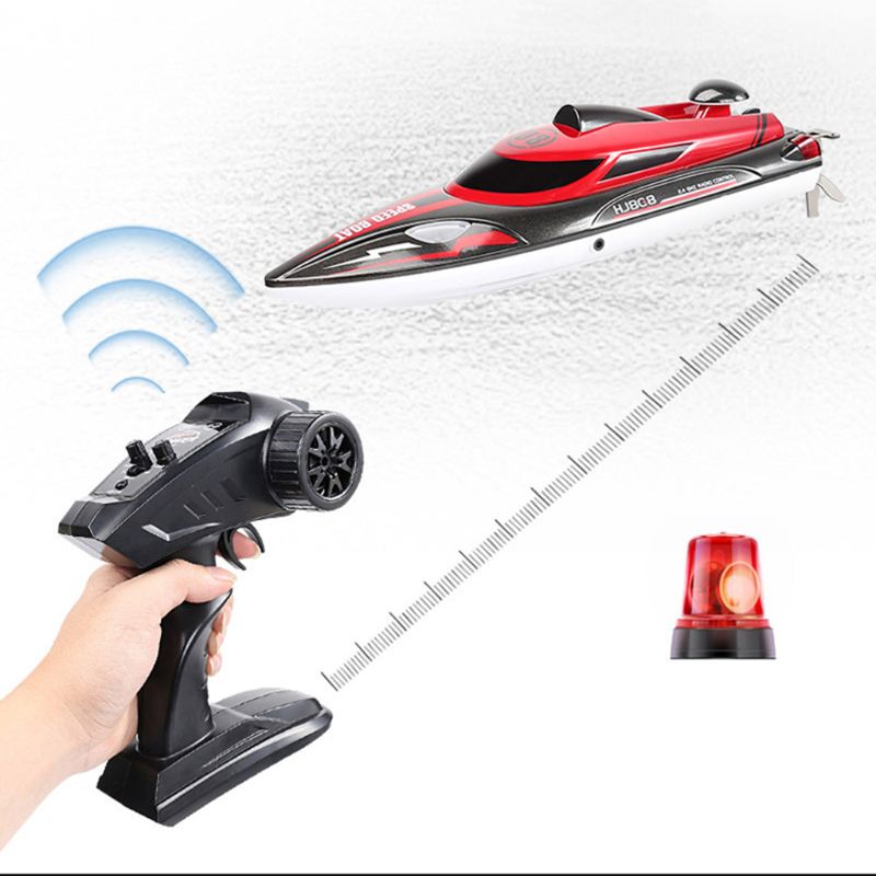 HJ808 RC Boat 25km/h 2.4G High Speed Remote Control Racing Ship Water Speed Boat Children Model Toy Kids Gift