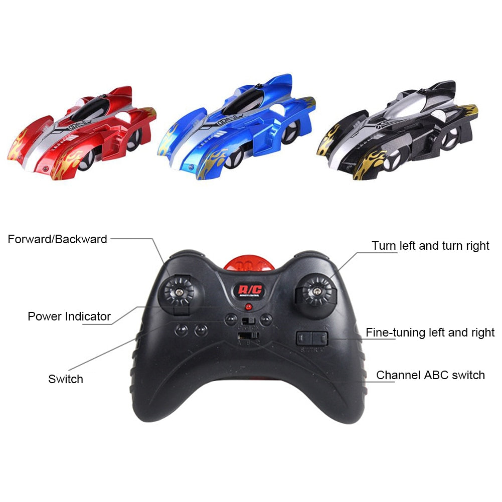 Wall Climbing Car 2 Modes Trick Racing Remote Control Car Stunt RC Car Wltoys Anti Gravity toys for Children Drop Ship