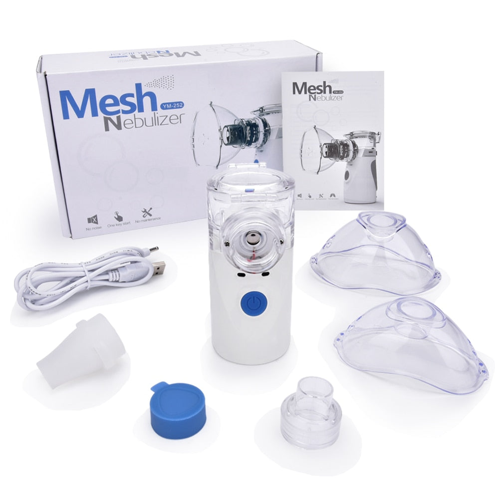 Inhaler Portable Nebulizer for inhalation Handheld Ultrasonic Steaming Devices Home USB Rechargeable Nebulizer for Adults Kids