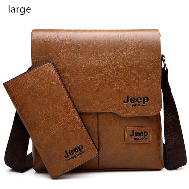 JEEPBULUO Men Tote Bags Set Famous Brand New Fashion Man Leather Messenger Bag Male Cross Body Shoulder Business Bags For Men