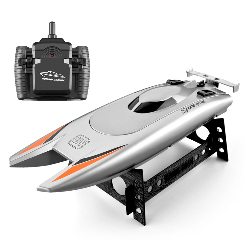 2.4G Radio Remote Control Boat High Speed Rowing 7.4V Capacity Battery Dual Motor Rc Boat 30km Per Hour Toys For Kids Gift