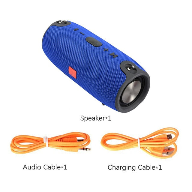 High Power 40W Bluetooth Speaker Waterproof Portable Column Super Bass Stereo For Comuter PC Speakers with FM Radio BT AUX TF
