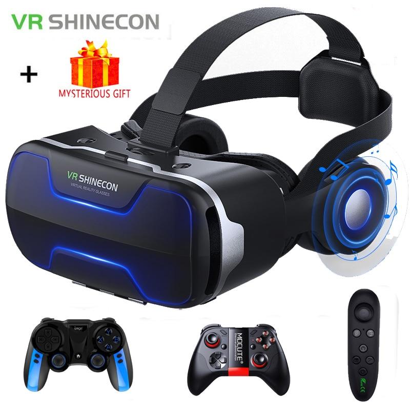 VR Shinecon 3 D Casque Viar 3D Glasses Virtual Reality Headset Helmet Goggles Augmented Lenses for Phone Smartphone Binoculars