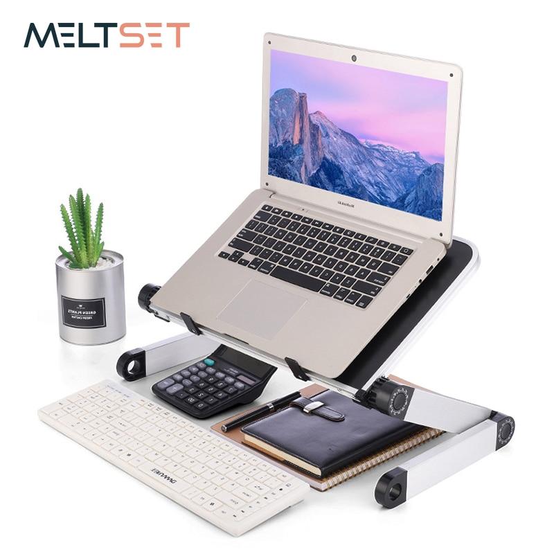 Portable Laptop Table Adjustable Notebook Stand Desk for Office Bed Folding Desk Adjust 360 Degree Laptop Computer Stand Holder