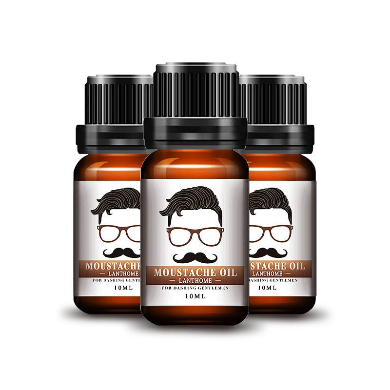 Natural Beard Nourish Oil 100% Pure Organic for Beard Eyelash Hair Men Grooming Mustache Care Loss Prevent Hair Care TSLM1