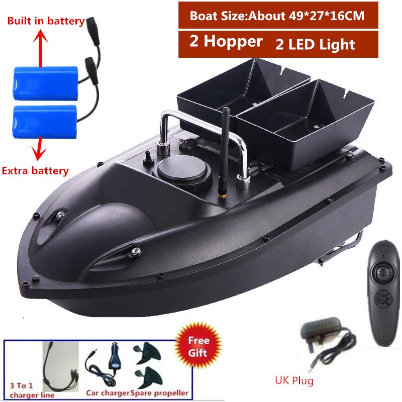 180Mins 500m RC Distacne Auto RC Remote Control Fishing Bait Boat Speedboat Fish Finder Ship Boat With EU charger US/UK Charger