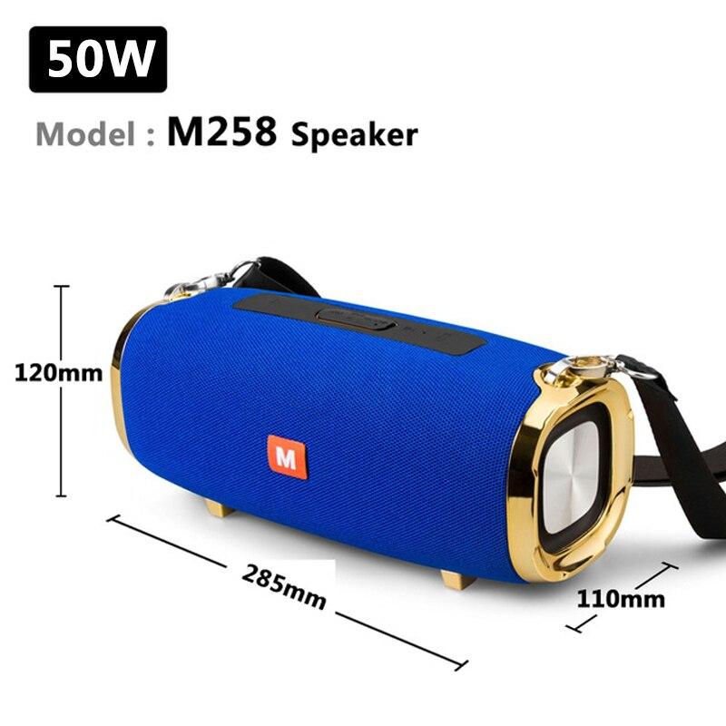 50W high power outdoor portable bluetooth speaker column music subwoofer 3D stereo support radio TF card AUXcaxia de som speaker