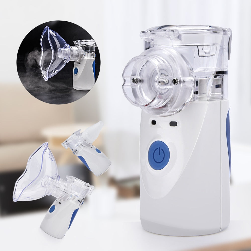Inhaler Portable Nebulizer for inhalation Handheld Ultrasonic Steaming Devices Home USB Rechargeable Nebulizer for Adults Kids