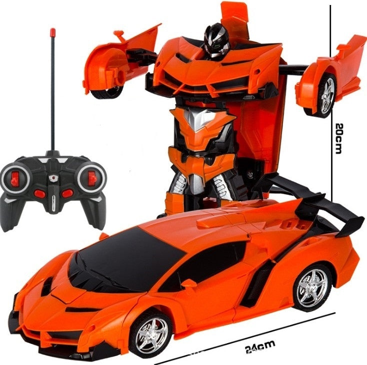 Car Toys RC Car Transformation Robots Remote control Sports Vehicle Model Robots Toys Cool Deformation Car Kids Christmas gifts