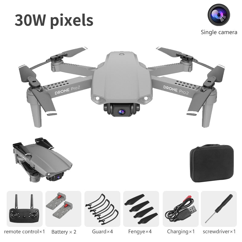 LSKJ E99 Pro2 RC Mini Drone 4K HD Dual Camera WIFI FPV Professional Aerial Photography Helicopter Foldable Quadcopter Dron Toys