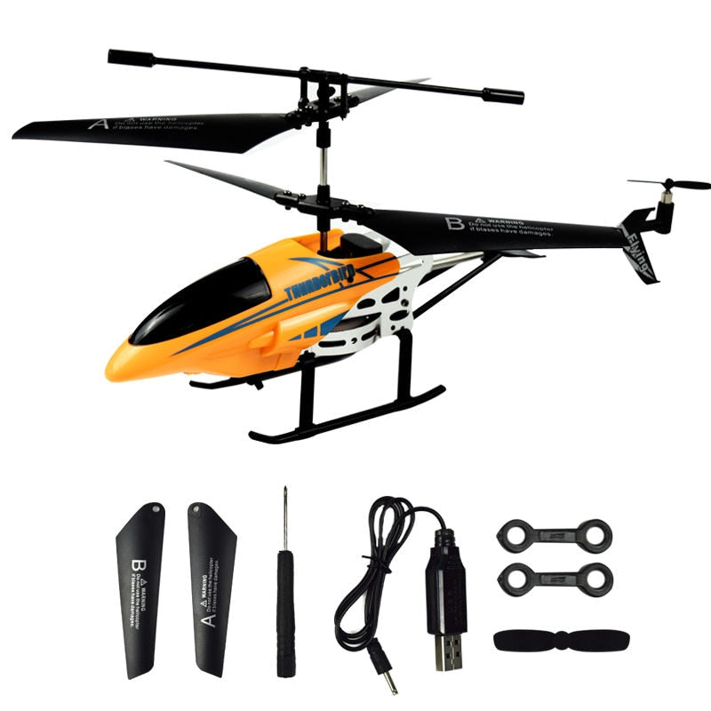 RC Helicopter 3.5 CH Radio Control Helicopter with LED Light Quadcopter Children Christmas Gifts Shatterproof Flying Toys Model