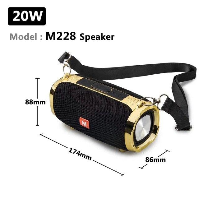 50W high power outdoor portable bluetooth speaker column music subwoofer 3D stereo support radio TF card AUXcaxia de som speaker