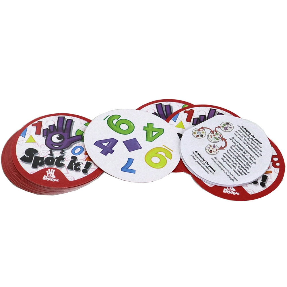 spot card games 70mm family party game for kids education enjoy it Dobble board game spot series red camp shalom holiday road