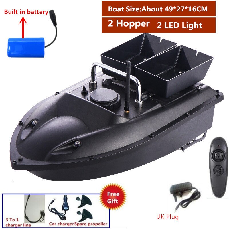 180Mins 500m RC Distacne Auto RC Remote Control Fishing Bait Boat Speedboat Fish Finder Ship Boat With EU charger US/UK Charger
