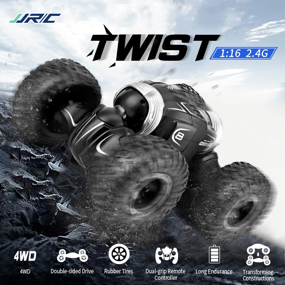 Hipac JJRC Q70 RC Car Off Road Buggy Radio Control 2.4GHz 4WD High Speed Climbing RC Car for Children Toys Twist- Desert Drift