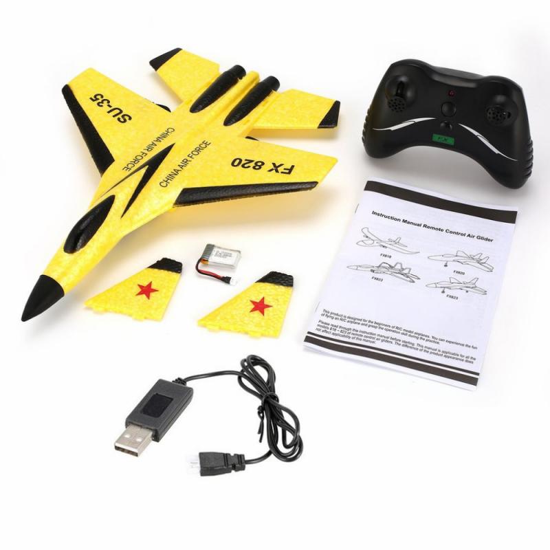 2.4G Glider Plane Hand Throwing Foam Drone SU35 RC Airplane Model Fixed Wing Toy Aviones Control Remoto Juguete Toys for Kids