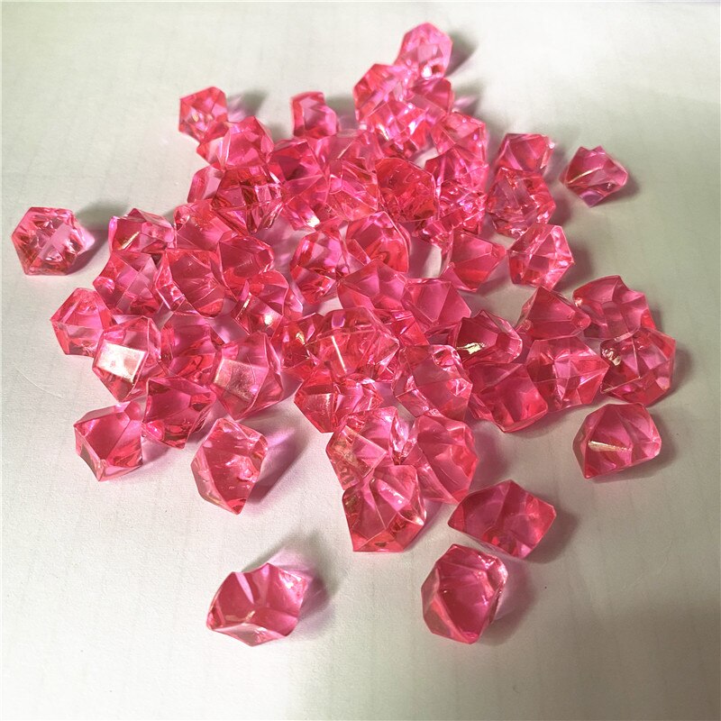 50PCS 14*11mm Acrylic Crystal Diamond Pawn Irregular Stone Chessman Game Pieces For Board Games Accessories 22 colors