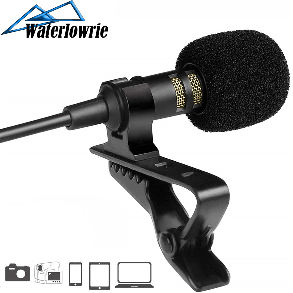 Mini USB Microphone Lapel Lavalier PC / Phone / Camera Mic Portable External Buttonhole Microphones for iPhone Laptop Computer