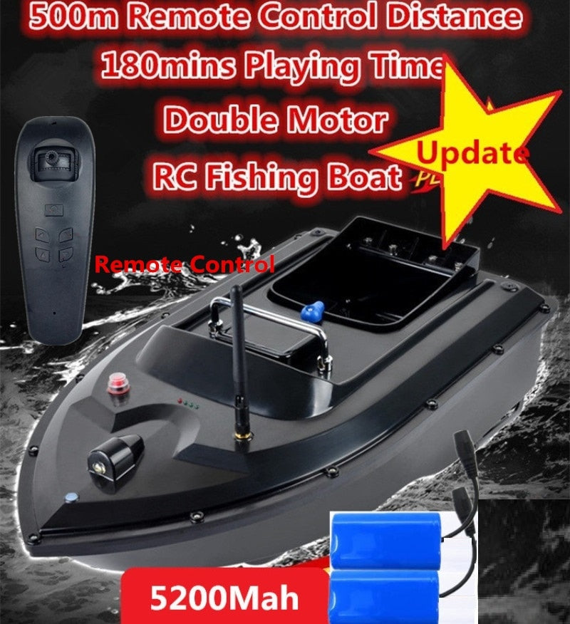 180Mins 500m RC Distacne Auto RC Remote Control Fishing Bait Boat Speedboat Fish Finder Ship Boat With EU charger US/UK Charger