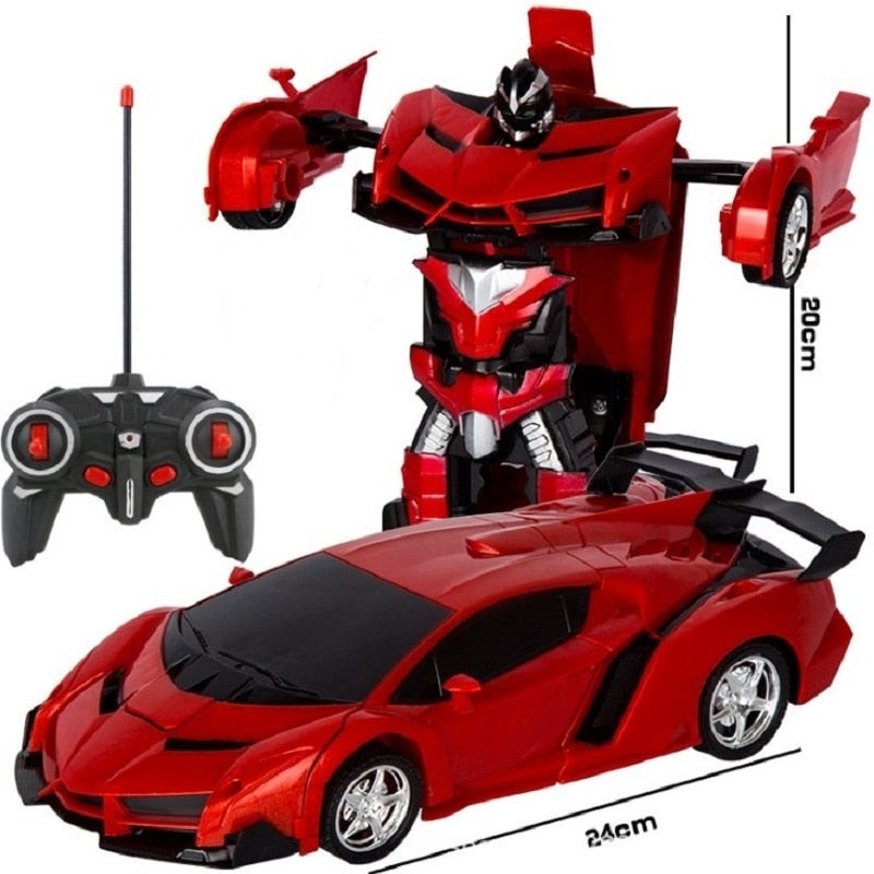 Car Toys RC Car Transformation Robots Remote control Sports Vehicle Model Robots Toys Cool Deformation Car Kids Christmas gifts