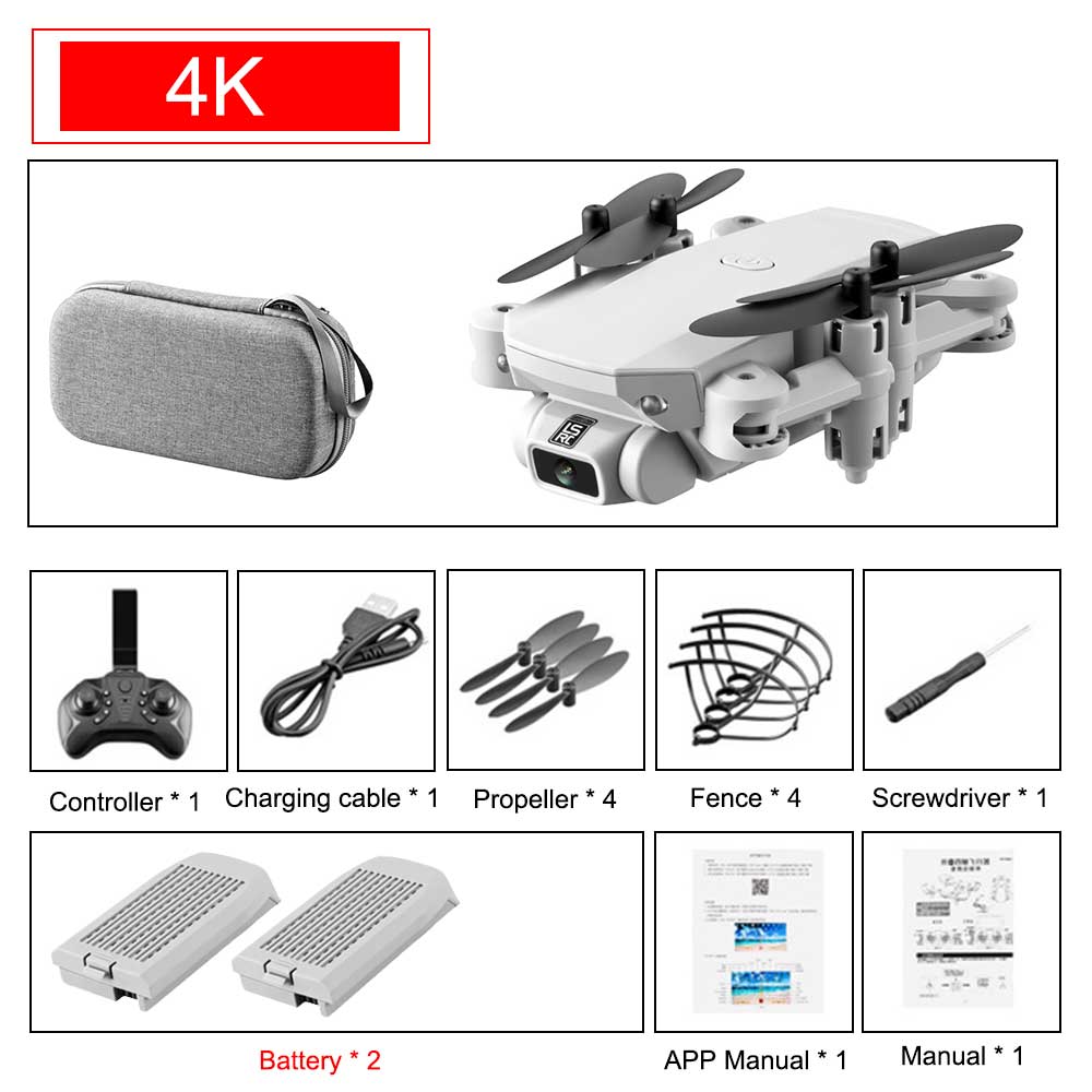 SHAREFUNBAY drone 4k HD wide angle camera wifi fpv drone height keeping drone with camera mini drone video live rc quadcopter
