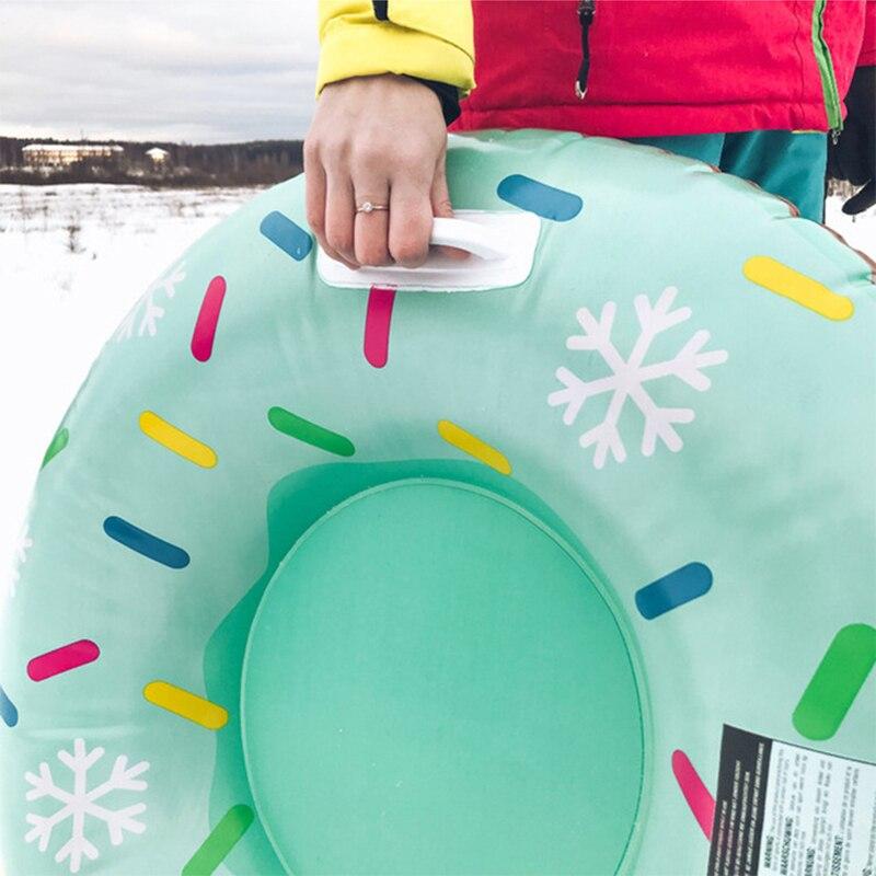 Durable Skiing Sleds Pad Board Kids Children Adult Skiing Boards Sled Inflatable Snow Tubes Tire Snowboard Outdoor Sports Sled