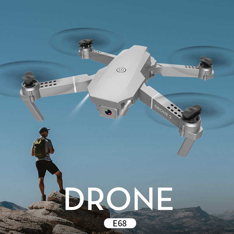 E68 Pro WIFI FPV Quadcopter 4K/1080P HD With Wide Angle Camera Foldable Altitude Hold Durable RC Drone Toys RC Quadcopter Dron