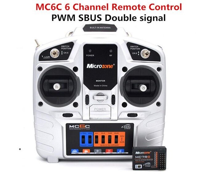 Flight Fixed Wing Model Su27 RC Airplane With Microzone MC6C Transmitter with Receiver and Structure Parts For DIY RC Aircraft