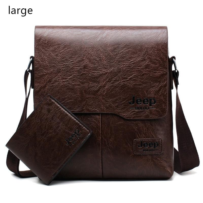 JEEPBULUO Men Tote Bags Set Famous Brand New Fashion Man Leather Messenger Bag Male Cross Body Shoulder Business Bags For Men