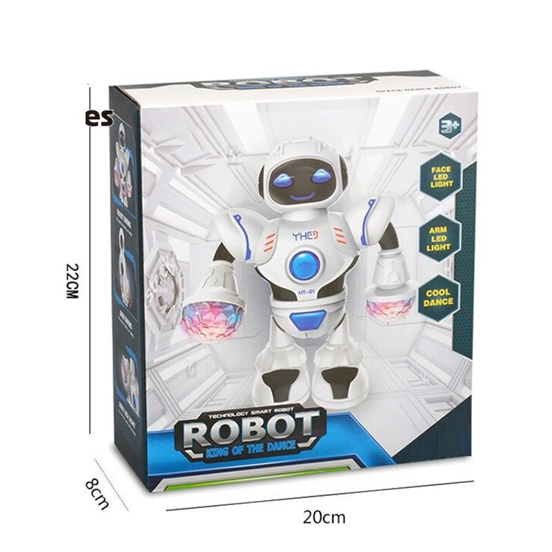 NEW Electric Dancing Robot Toy With LED lighting Music swing Robot Children's educational toys Robot Toys for children Gifts