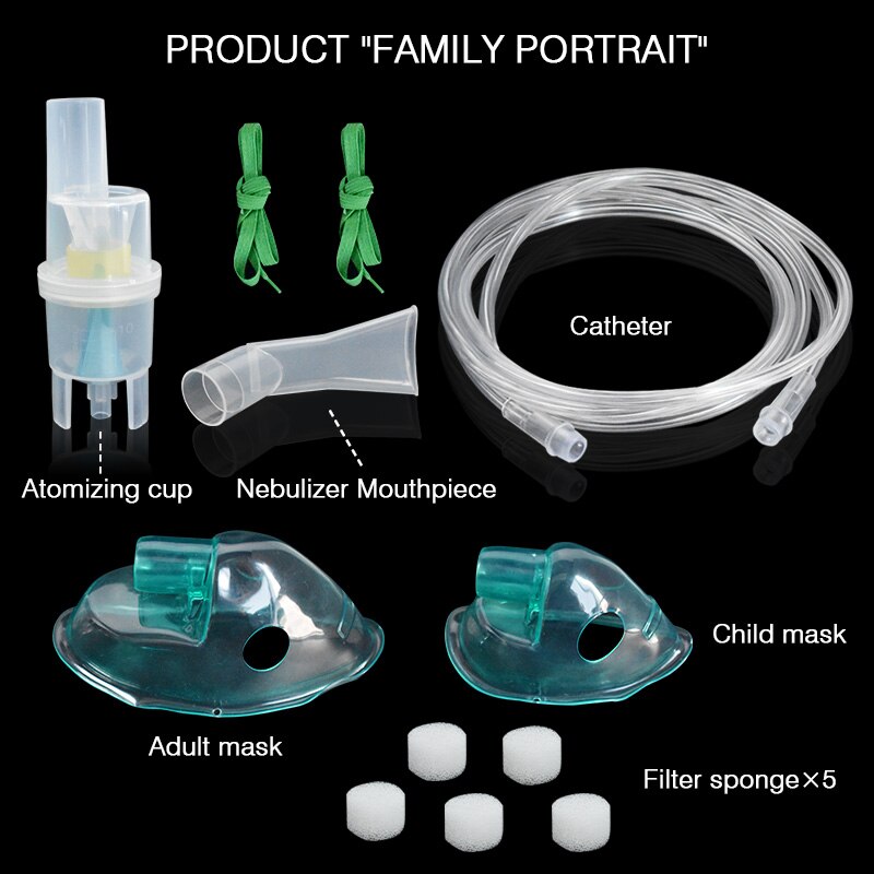 Adult Children Cup Filters Atomizer Cup Catheter Inhaler Set Medical Nebulizer Cup Compressor Nebulizer Accessories Spray