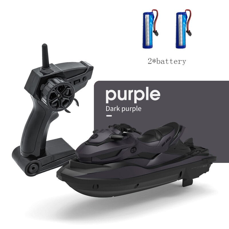 New M5 Mini High-Speed Remote Control Boat 2.4G 50 Meters Remote Control Distance Summer Waterproof Electric Motor RC Boat 2020
