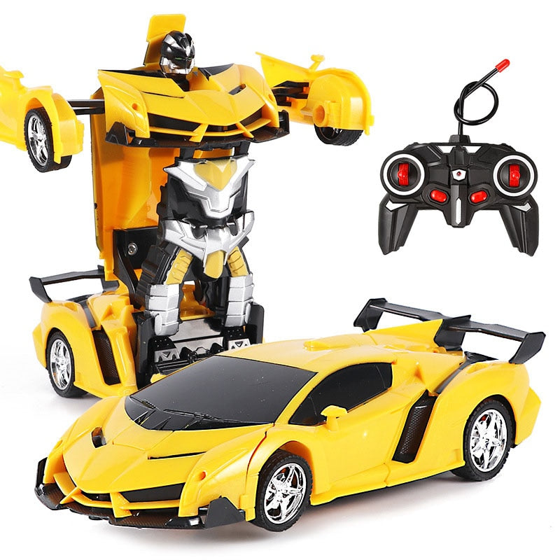 26 Styles RC Car Transformation Robots Sports Vehicle Model Robots Toys Remote Cool RC Deformation Cars Kids Toys Gifts For Boys