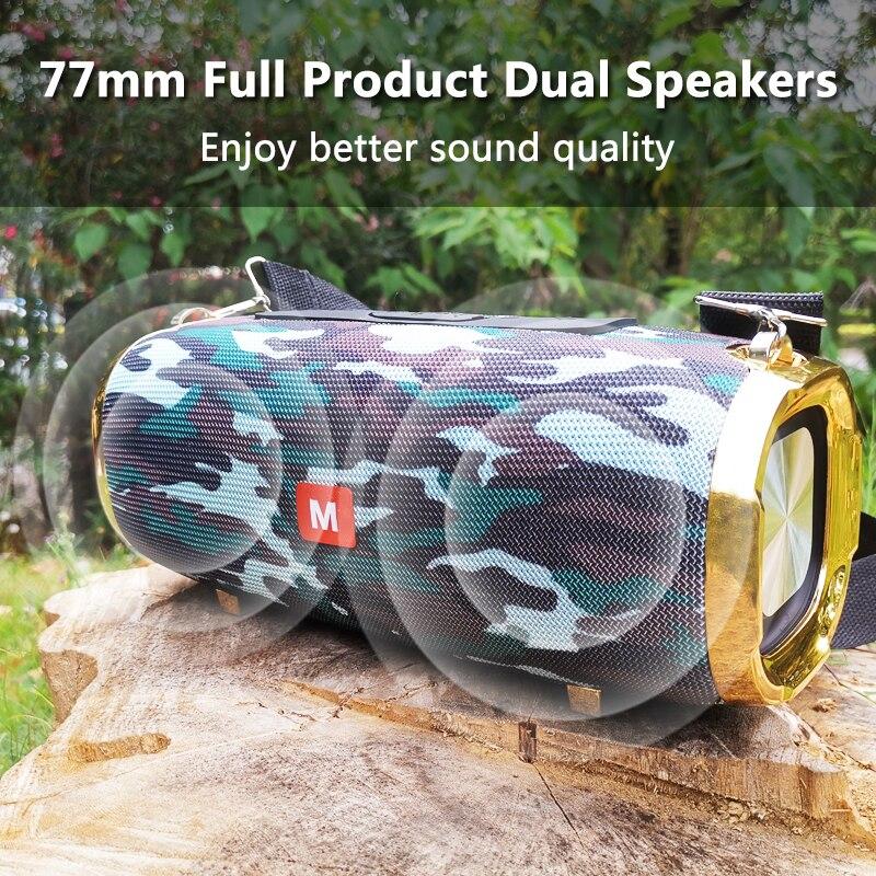 50W high power outdoor portable bluetooth speaker column music subwoofer 3D stereo support radio TF card AUXcaxia de som speaker