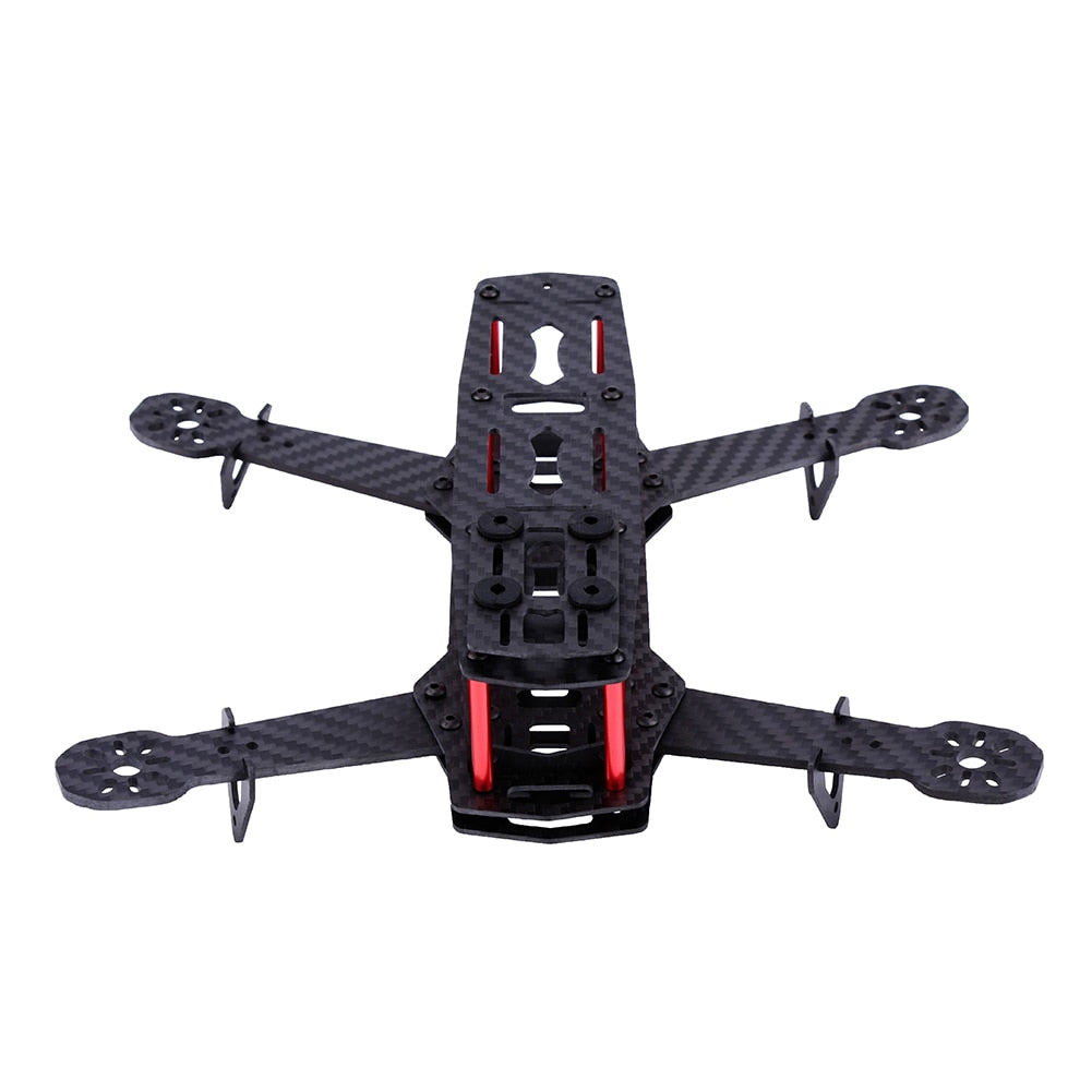 250mm Wheelbase Mini FPV Frame Kit Carbon Fiber CF Rack For DIY FPV Racing Drone Quadcopter 4/5/6 inch Propellers