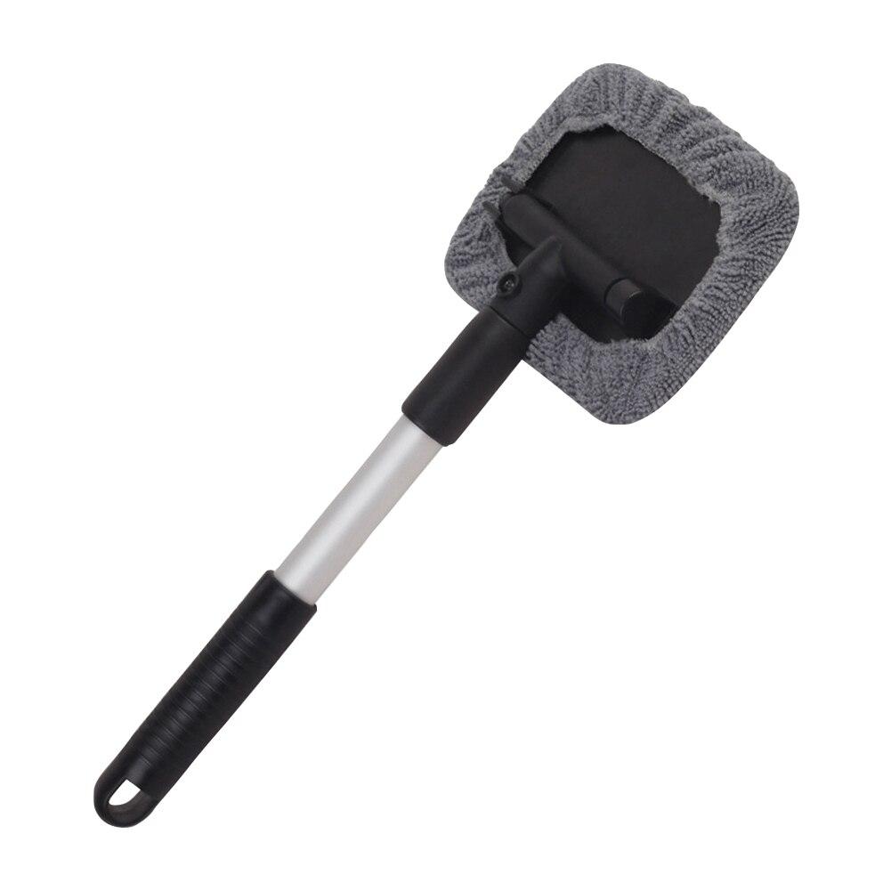 Car Windshield Cleaner Brush Wiper Telescopic Handle Auto Window Glass Washer Soft Towel Brush Anti Skid Car Care Cleaning Tools