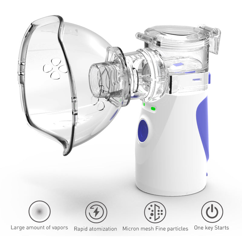Health Care Mini Handheld portable Inhale Nebulizer silent Ultrasonic inalador nebulizador Children Adult Rechargeable Automizer