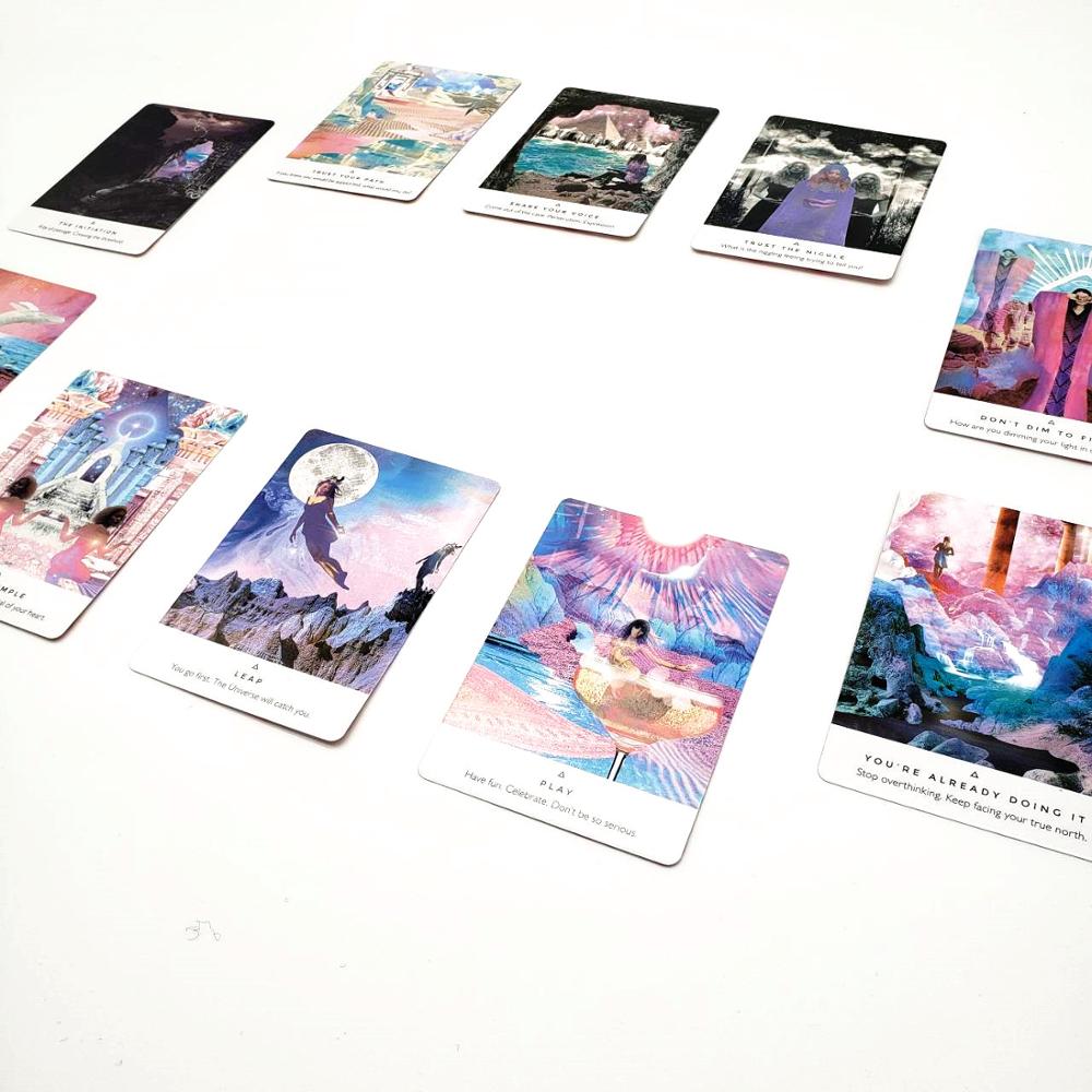 44 Pcs Oracle Tarot Cards Sheets Work Your Light Oracle Card Board Deck Games Palying Cards Game Entertainment