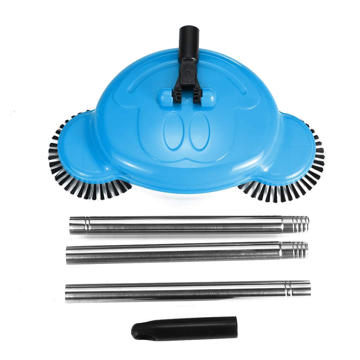 Stainless Steel Hand Sweeper Push Type Sweeping Machine Without Electricity Dry Wet Use Lazy Household Vacuum Cleaner
