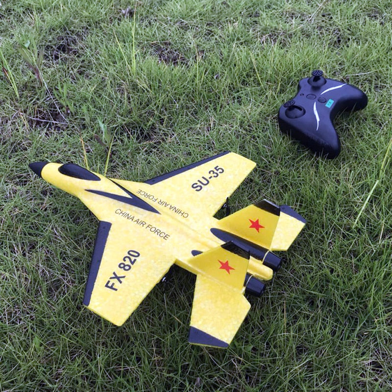 2.4G Glider Plane Hand Throwing Foam Drone SU35 RC Airplane Model Fixed Wing Toy Aviones Control Remoto Juguete Toys for Kids