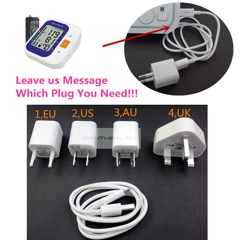Russian Voice Digital Blood Pressure Monitor Pulse Heart Beat Rate Meter Device Medical Equipment Tonometer BP Sphygmomanometer