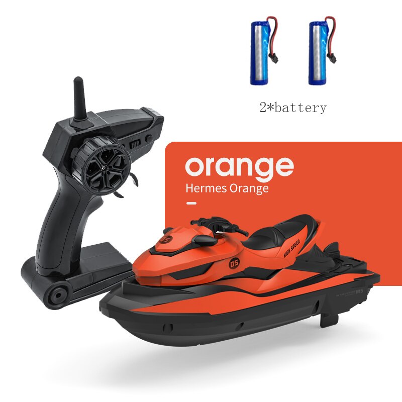 New M5 Mini High-Speed Remote Control Boat 2.4G 50 Meters Remote Control Distance Summer Waterproof Electric Motor RC Boat 2020